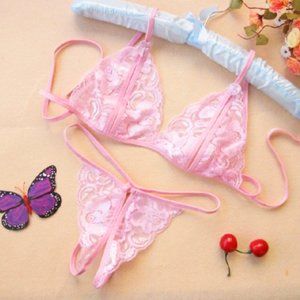 ADULT DRESS UP SET LINGERIE BRA +G STRING OUTFIT SET/ WOMEN'S UNDERWEAR LINGERIA